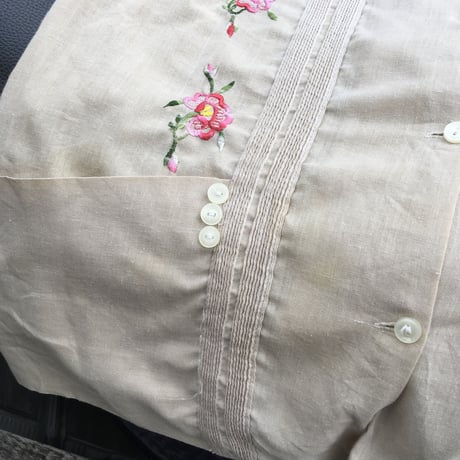 [USED] お花刺繍🌷キューバシャツ