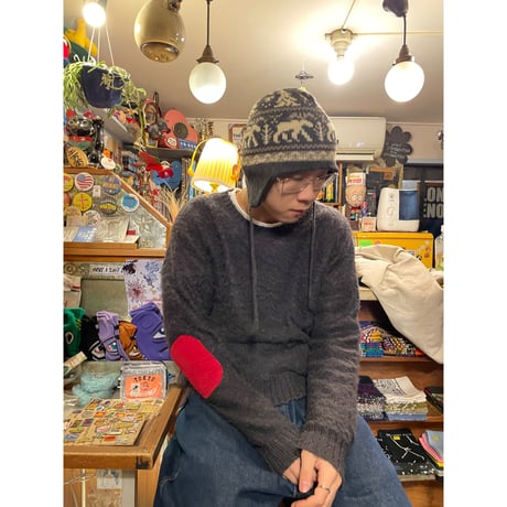 [USED] 70's TOWNCRAFT 肘当て KNIT
