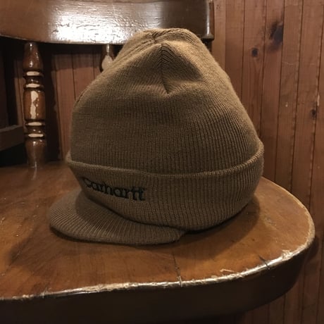 [USED] Carhartt  ツバ付き ニットCAP made in USA.