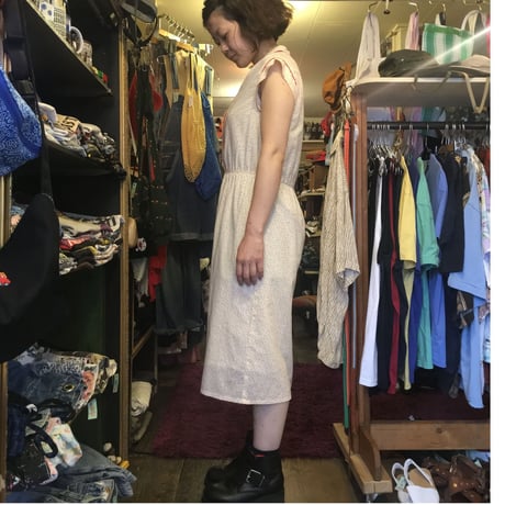 [USED] COTTON ドットワンピース