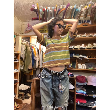 [USED] ゆるゆるボーダーTee