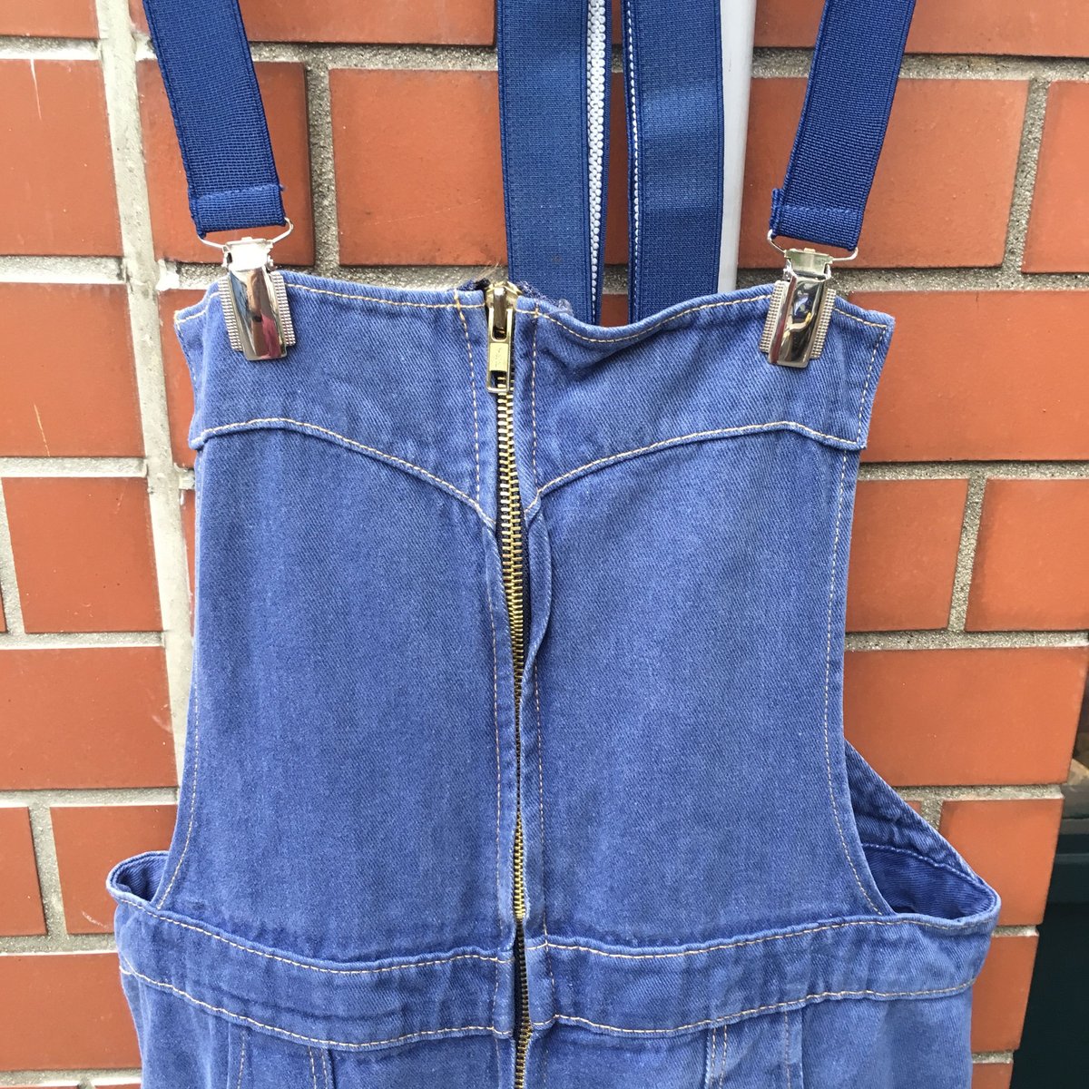 オーバーオール euro vintage 80s 90s USED] vintage EURO フロントチャックオーバーオール | garden730