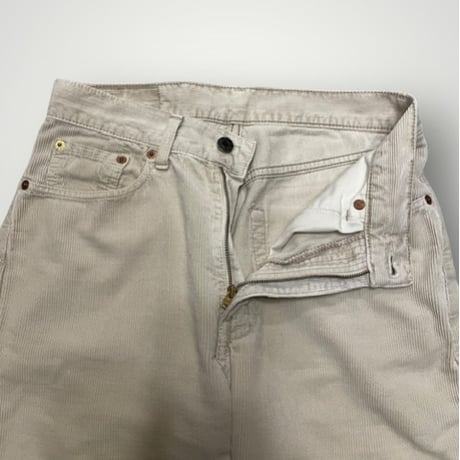 [USED] ITALY Levis 505 コーデュロイ IVORY
