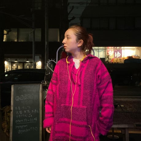 [USED] MEXICAN PARKA 💖NEON PINK/BLACK