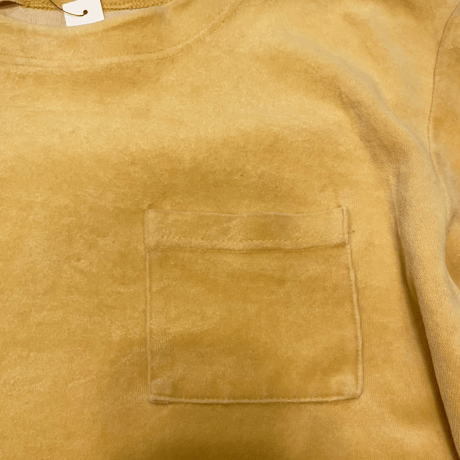 [USED]ベロア ポケットロンT 💛