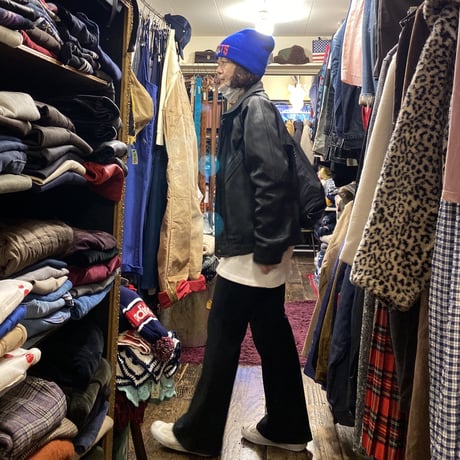 [USED] ブラックレザーデザインJKT