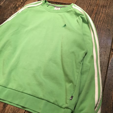 [USED] adidas 鮮やかYellowグリーン SWEAT