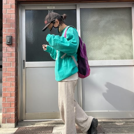 [USED] 90's 春色リバースウィーブ  XL