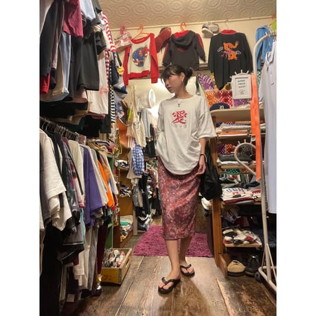 [USED] ベロアのペイズリー柄スカート