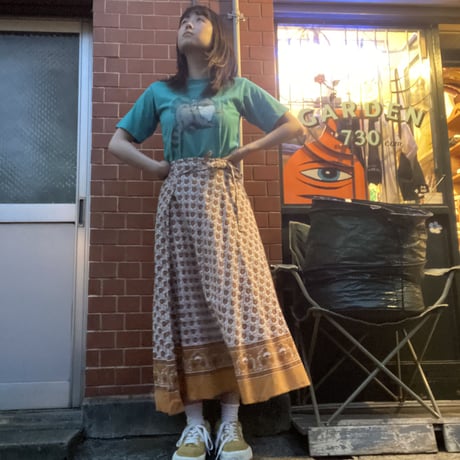 [USED]花柄🌼巻きスカート