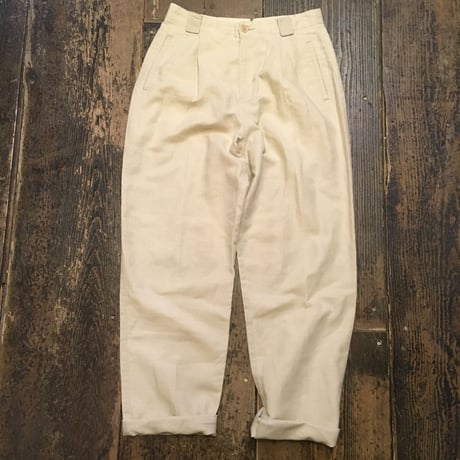 [USED] 太めリネンパンツ