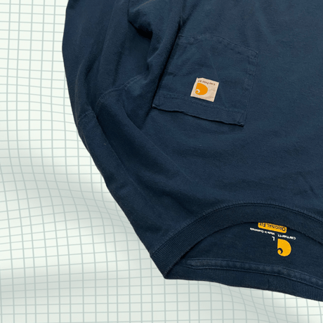 [USED] carhartt ロンTee  "BLUE"