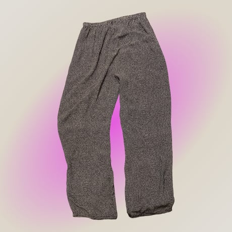[USED] black dot レーヨン パンツ