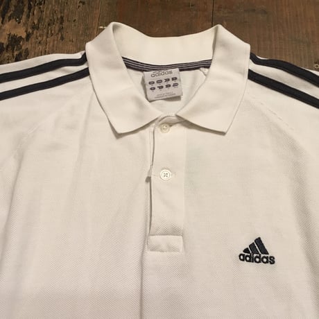 [USED] adidas WHITE ポロ