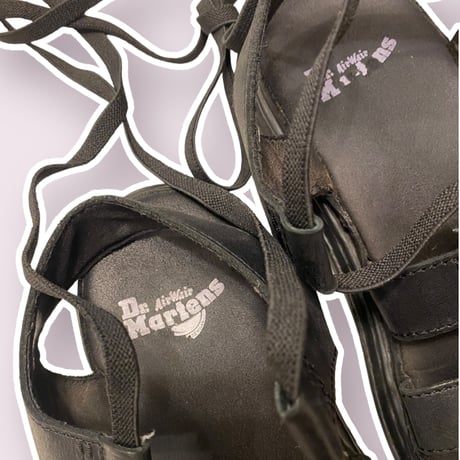 [USED] "Dr.Martin" レザー編み上げサンダル