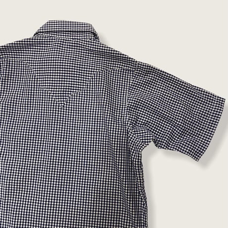 [USED] "Rockmount" ギンガムチェックウエスタンSHIRT！(NAVY)