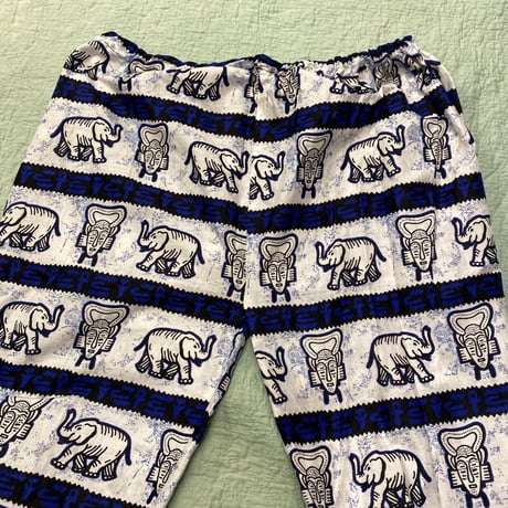 [USED] アフリカンバティック ゾウさんPANTS