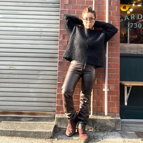 [USED] Real Leather スキニーPANTS