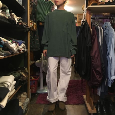 [USED] ポロシャツ素材のLONG Tee