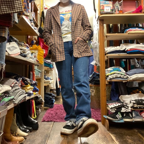 [USED]  70's チェック テーラードJKT