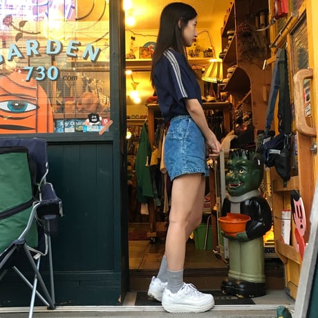 [USED] キルティング柄 DENIM SHORTS