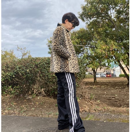 [USED] レオパード柄 フェイクファーコート
