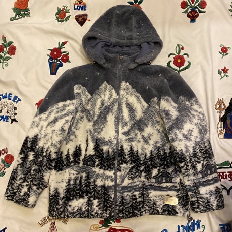 [USED] "EGO"snow patternフリースJKT
