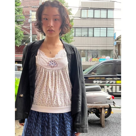 [USED] linen/cottonSHORT JACKET♡
