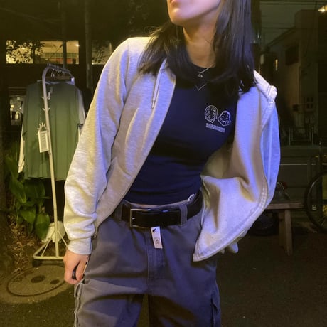 [USED]アメアパ🤍 GREY zip parka
