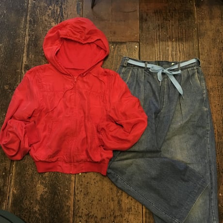 [USED]  100% SILK ZIPパーカー