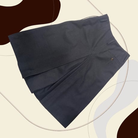 [USED] Laula 100%wool カーゴワイドパンツ
