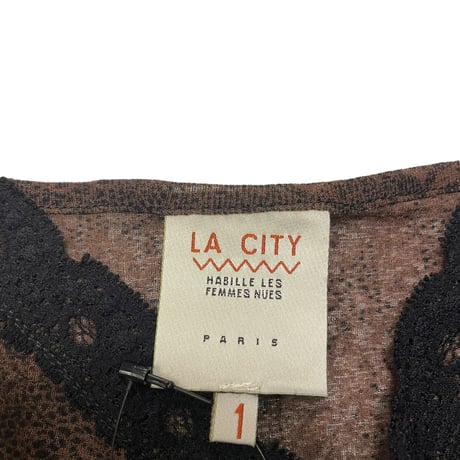 [USED] Black Laceのブラウンキャミソール