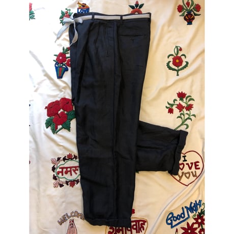 [USED] LINEN タックパンツ