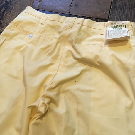 [DEADSTOCK] vintage YELLOWスラックス