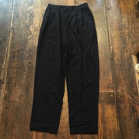 [USED]  Black レーヨン ドレスパンツ