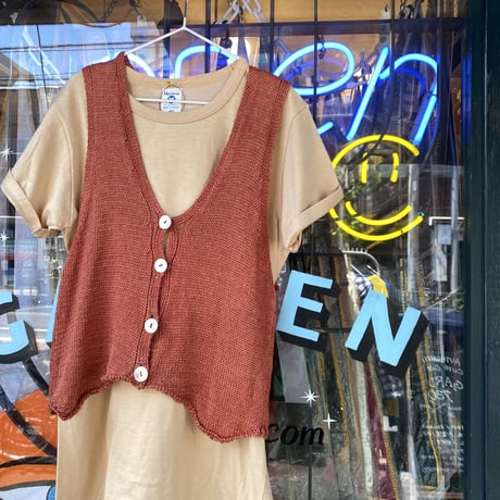 [USED] agnes b. HEMP VEST！
