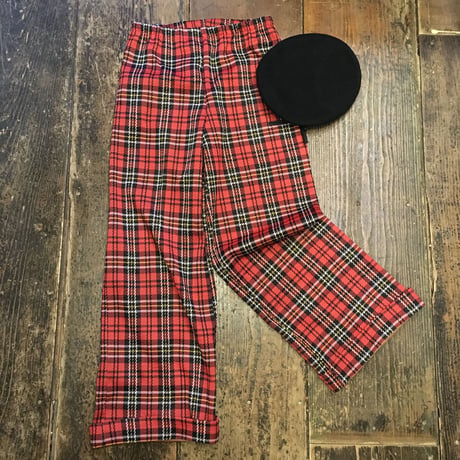[USED] 70's POLY PANTS♡ギンガムチェック
