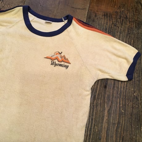 [USED] かわいい♡ パイル地 リンガー Tee