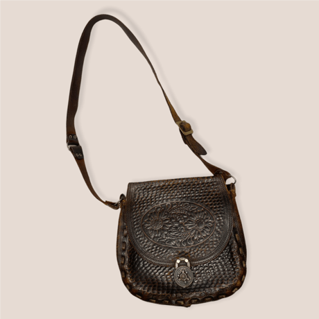 [USED] ヒマワリ🌻ショルダーLEATHER BAG