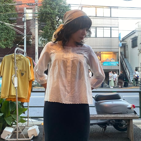 [USED] レースの前開きブラウス