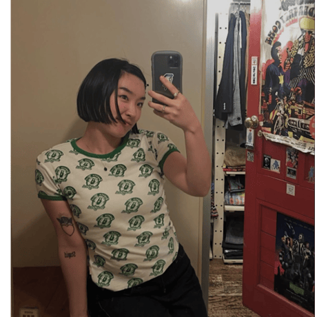 [USED]zepata girl Ever fresh🔫チビ トリム Tee