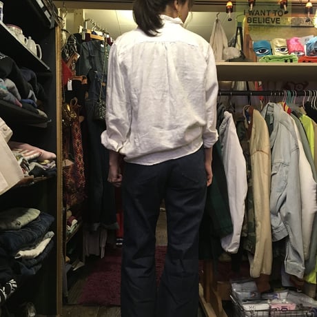 [USED] LAUREN  linen100% shirt