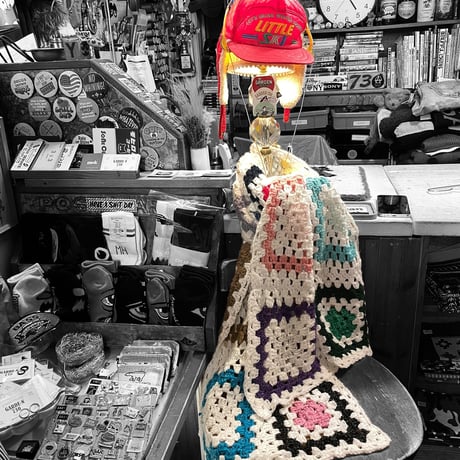 [USED] かぎ編み　ニット　マフラー