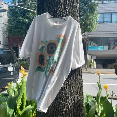 [USED]  90's  ONEITA "ひまわり" Tee