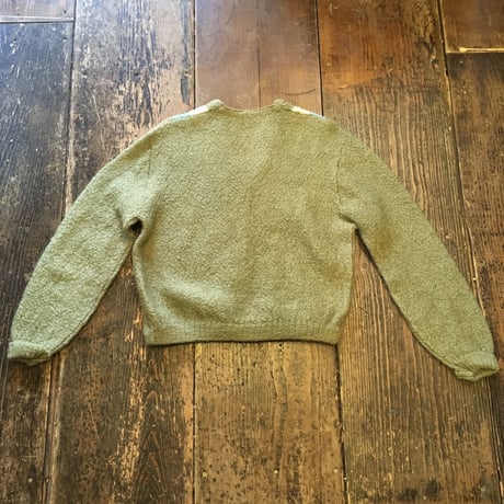 [USED] vintage ちび丈3色Vニット