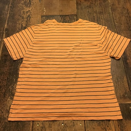 [USED] オレンジボーダーBIG TEE