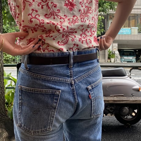 [USED] GOOD VINTAGE !! レザーベルト