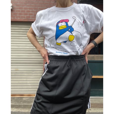 [DEADSTOCK] "SUNTORY" sontory cup⛳️ペンギン プリントTee💙