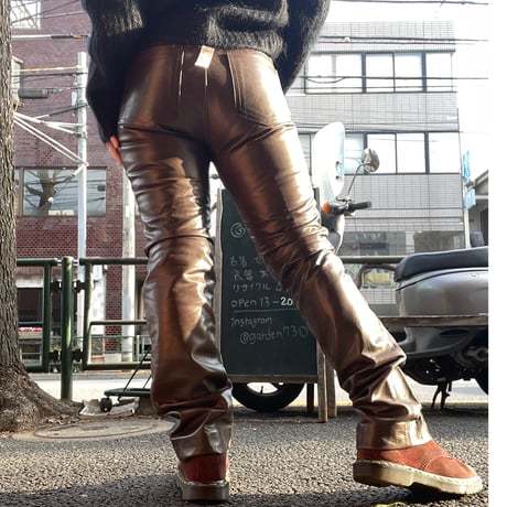 [USED] Real Leather スキニーPANTS