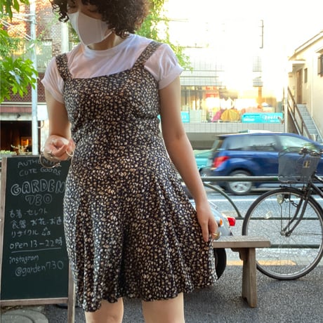 [USED]made in U.S.A.🌼 小花柄オールインワン